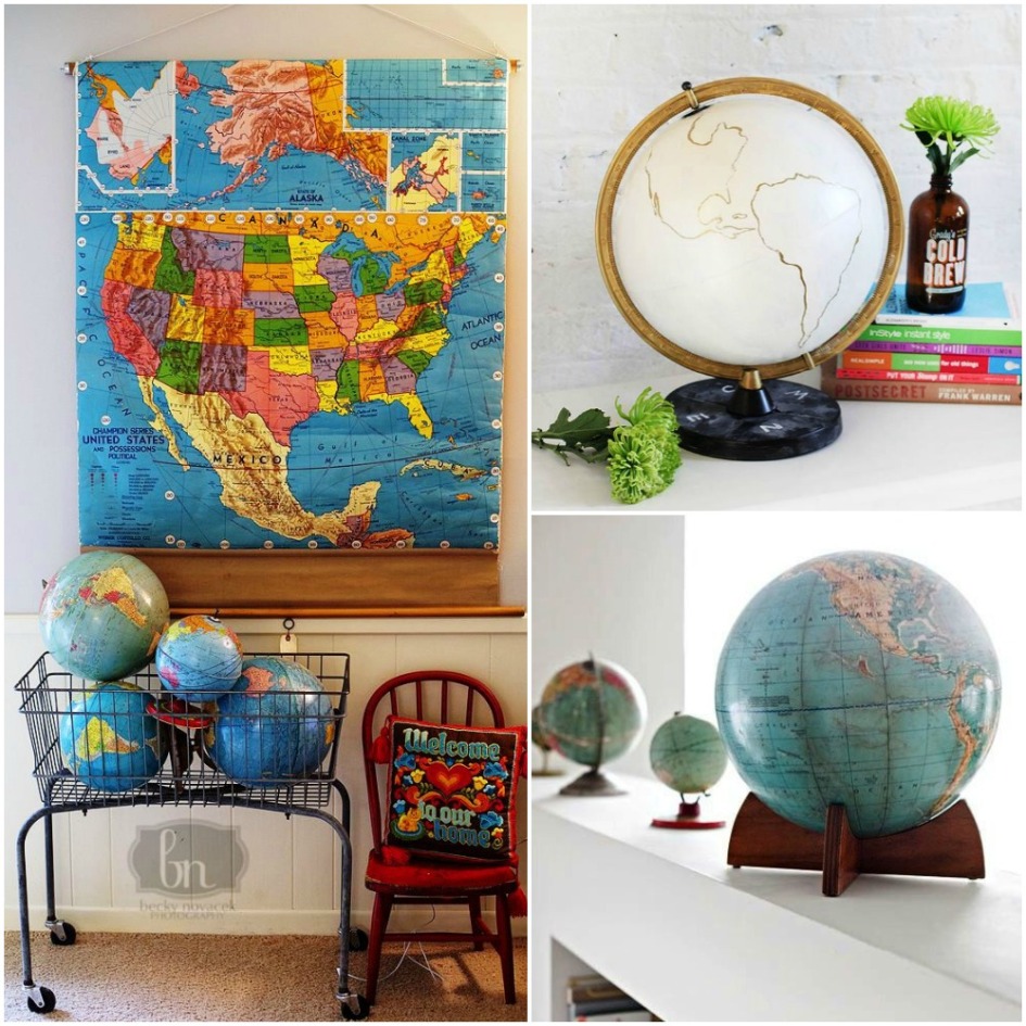 decorar con mapas